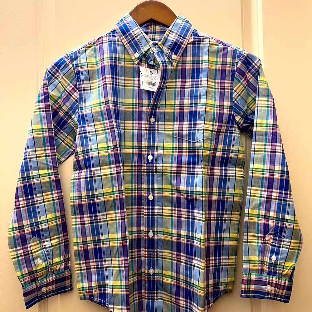 Boy’s formal long sleeve button down shirt Sz 10